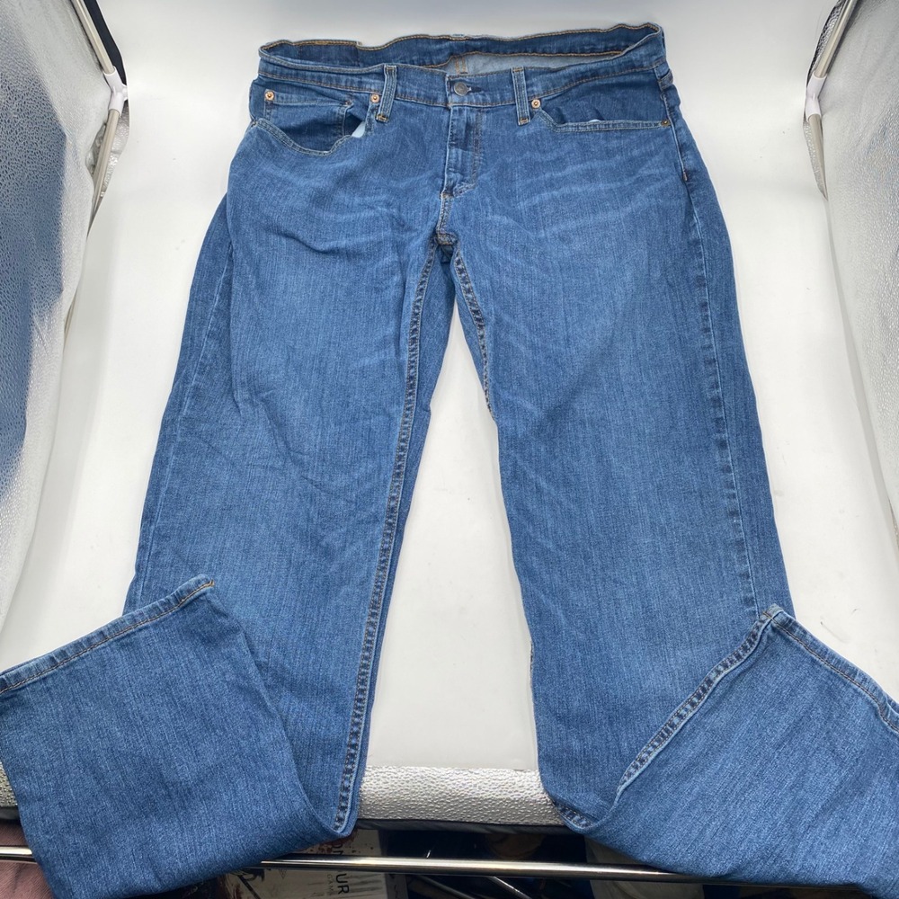 Levi's 559 Relaxed Straight Jeans Mens 36x34 Blue Denim Classic Casual Pants SEO